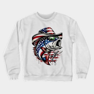 Celebrate Mardi Gras and show your love of fishing with this vibrant patriotic design Crewneck Sweatshirt